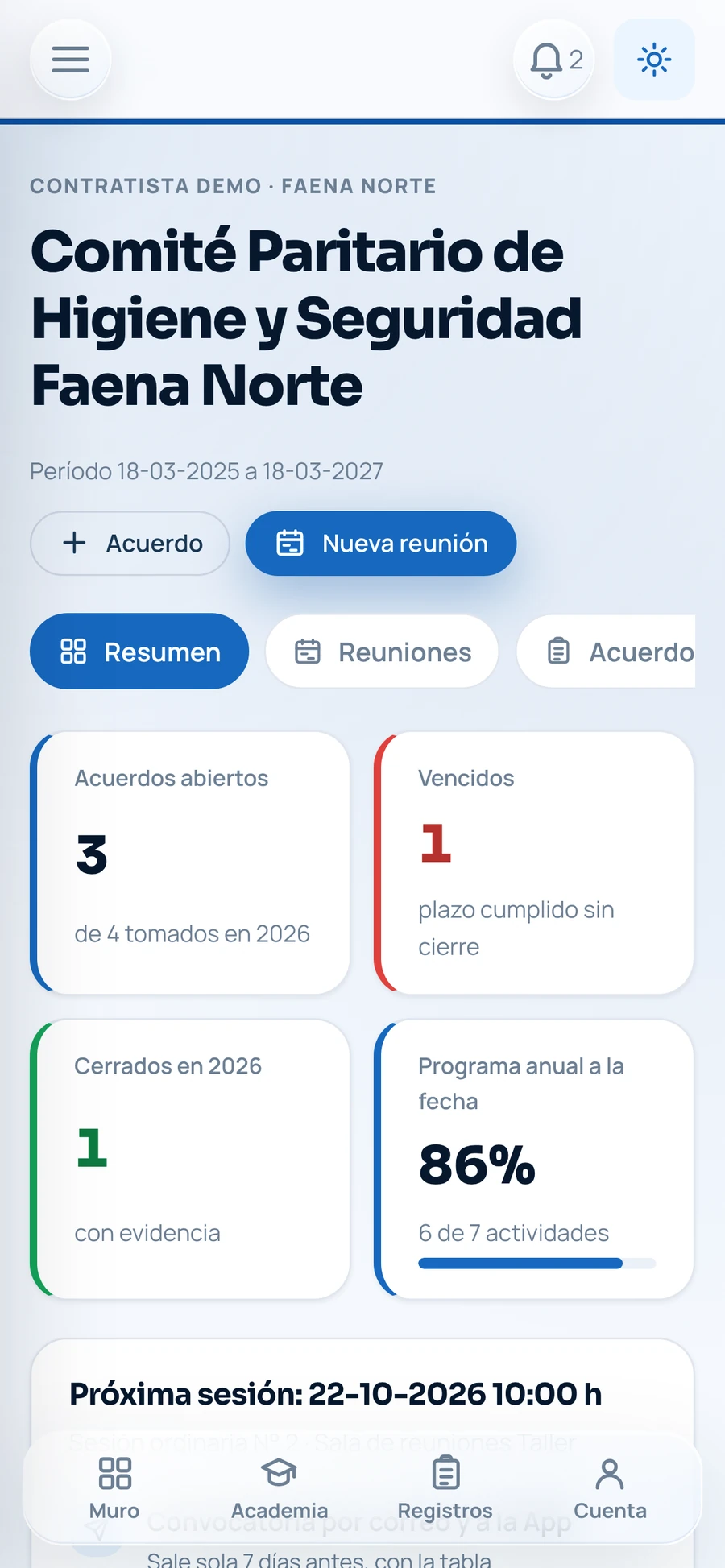 Resumen del Comité Paritario